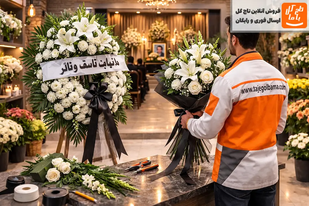 برای عرض تسلیت تاج گل بهتره یا دسته گل