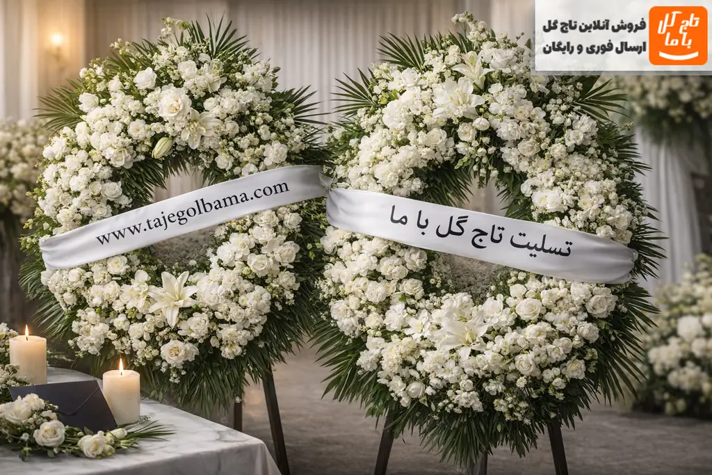 متن پیام تسلیت برای تاج گل ترحیم
