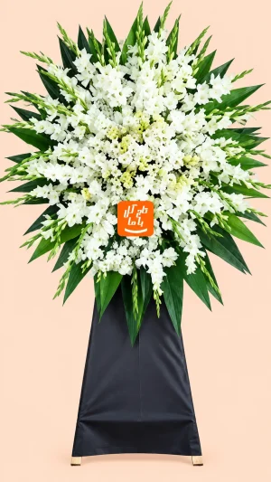 تاج گل ترحیم یک طبقه ارزان
