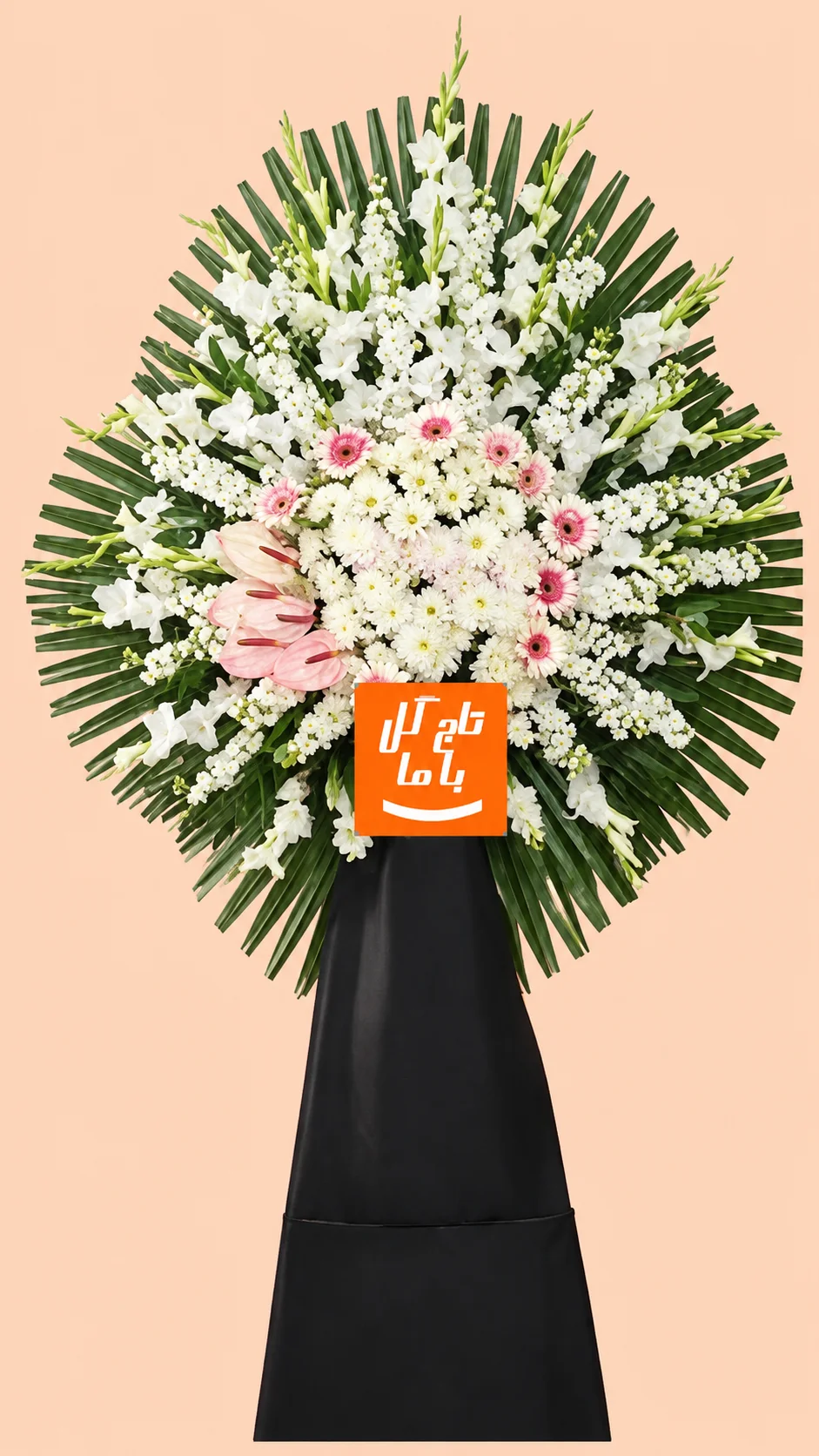 تاج گل ترحیم یک طبقه ارزان تاج گل ترحیم یک طبقه ارزان